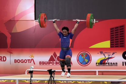 Tamara Salazar se coronó campeona en la categoría de los 87 kilogramos.
