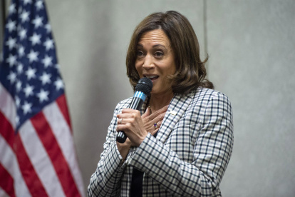 La vicepresidenta de Estados Unidos, Kamala Harris, en Washington DC (EE.UU.).
