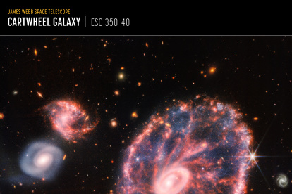 La potente mirada infrarroja del telescopio James Webb ha logrado una instantánea detallada de Rueda de Carro