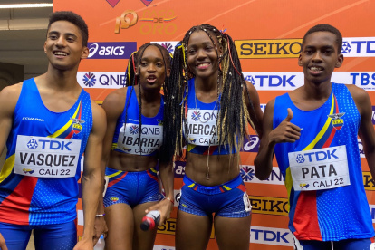 Los integrantes tricolores que consiguieron la nueva marca en Cali.