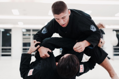 Taynan Dalpra compartió con jiujitseros de Guayaquil y Machala.