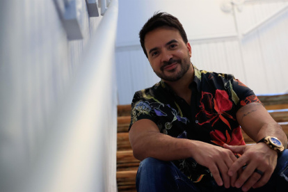 El cantante puertorriqueño Luis Fonsi, durante la entrevista.