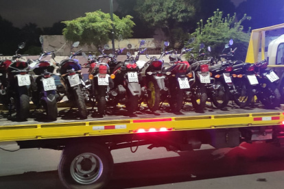 En total fueron 27 motos las que se retuvieron