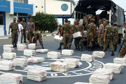 Ecuador registró el 6,6 % de las incautaciones globales de narcóticos en lo que va de 2022