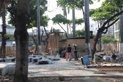Referencial. Obras se ejecutan en esa zona del centro de la ciudad.