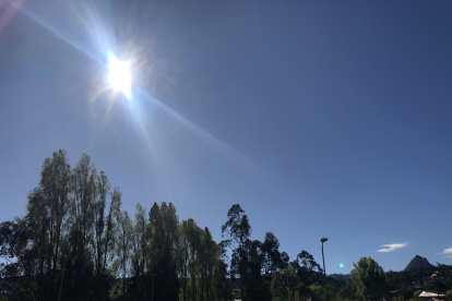 La radiación solar y la ausencia de nubes es más evidente en las ciudades del callejón andino