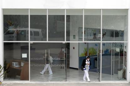 Vista hoy, del Hospital para el Niño Poblano, donde se encuentran internados dos menores migrantes que sobrevivieron al trágico accidente.