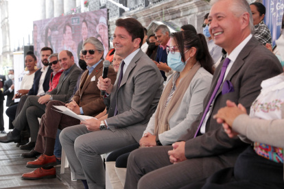 Acto. El presidente Lasso se dio ayer tiempo para acudir a un evento sobre productividad antes de viajar a EE.UU.