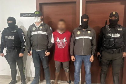 El sujeto fue detenido por personal de la Policía Nacional.