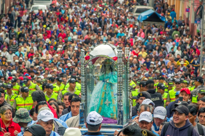 A la Virgen del Cisne la llaman la ‘Churona’, con cariño, por su pelo largo y rizado.