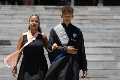 Los integrantes de Independiente del Valle festejaron por su bachillerato.