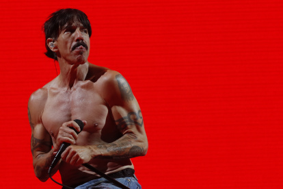 El cantante del grupo californiano Red Hot Chili Peppers, Anthony Kiedis