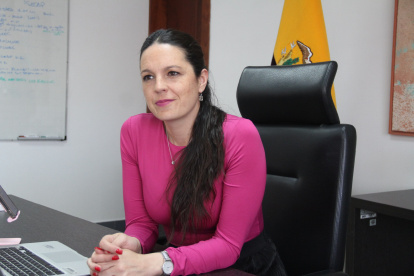 Andrea Montalvo, titular de la Secretaria Nacional de Educación Superior, Ciencia, Tecnología e Innovación, Senescyt.