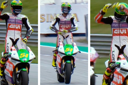 Éric Granado haciendo los pasos de Rosalía.