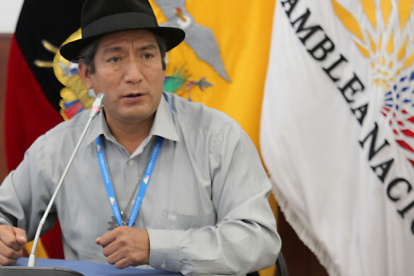 Postura. El exprefecto de Zamora Chinchipe señala el proceso de juicio político como una forma de "tomarse" el Consejo de la Judicatura.