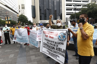 Los profesores jubilados ya han realizado otras protestas.