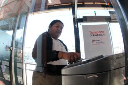 Máquinas. En algunas paradas estas no funcionan con regularidad.