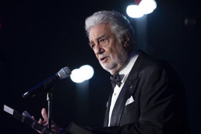 Fotografía de archivo del tenor español Plácido Domingo