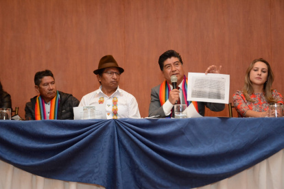 Rueda de prensa Jorge Yunda y Pachakutik.