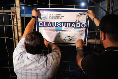 Hecho. Un total de nueve establecimientos fueron clausurados.