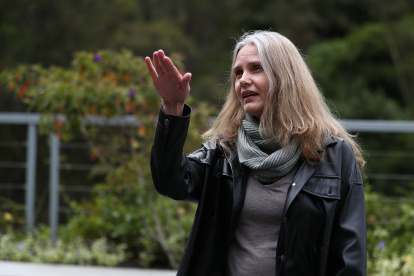 La actriz Anahí Hoeneisen, protagonista del filme “Lo invisible”, en una fotografía de archivo.