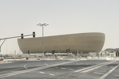 El estadio de Lusail, el más grande Qatar, con capacidad para 80.000 personas.