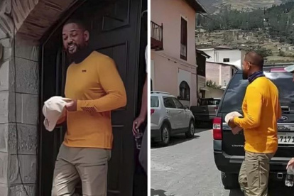 El actor recorre Alausí para filmar un documental que saldrá a la luz en 2023.