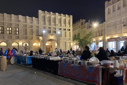 El mercado llamado Souq Waqif tiene una plazoleta gigante que será el sitio ideal de los hinchas durante el Mundial de Qatar.