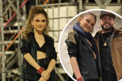 Mar junto al cantante venezolano Nacho.