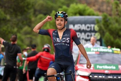 Richard Carapaz, brillante en la etapa 14 de la Vuelta a España.