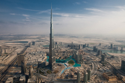 El Burj Khalifa, una gran edificación en Dubái.