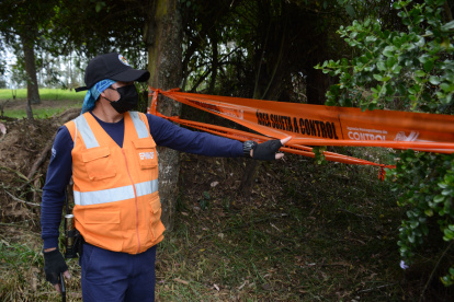 Guardaparques. Luego de la incursión de los supuestos comuneros de Tanda Pelileo, el Municipio reforzó la vigilancia del bosque de Bellavista.