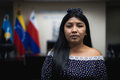 Inés Gonzalez, concejal, posa para Efe el 26 de agosto de 2022, en Maracaibo (Venezuela).