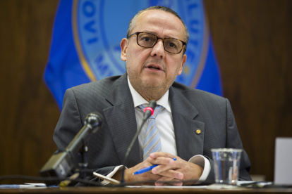 Imagen de archivo del director del Departamento de Enfermedades Transmisibles y Análisis de Salud del organismo, Marcos Espinal.