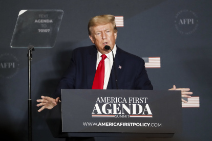 El expresidente de Estados Unidos Donald Trump, en una fotografía de archivo. EFE/Shawn Thew
