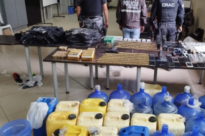 Entre las incautaciones constan 1.92 municiones