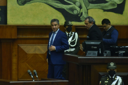 Autoridad. Fausto Murillo, presidente (e) del Consejo de la Judicatura durante su comparecencia a la Asamblea.