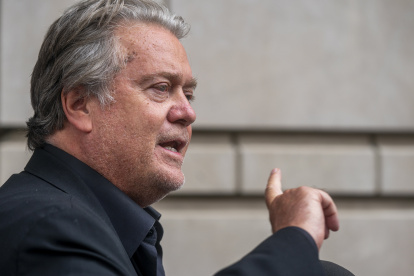 El ultraderechista y antiguo asesor del expresidente de Estados Unidos Donald Trump Stephen Bannon, en una fotografía de archivo.