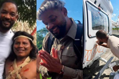 Varias postales de Will Smith durante su visita a el Yasuní.