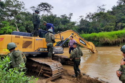 Los operativos se dieron en las cercanías de los ríos de la provincia de Zamora Chinchipe
