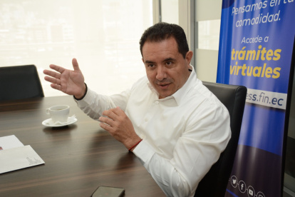 Iván Tobar es gerente general del Banco del Instituto Ecuatoriano de Seguridad Social (Biess).desde noviembre de 2021.