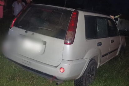 El vehículo en el que se movilizaba el jurista quedó varado y con las marcas de los disparos