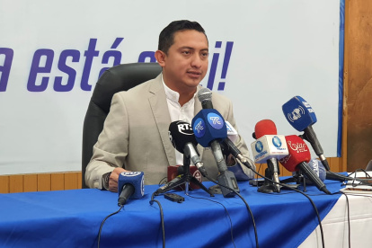 Rueda de prensa desde el CNE.