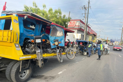 Vías. Las motocicletas retenidas  fueron llevadas a la vía a Daule.