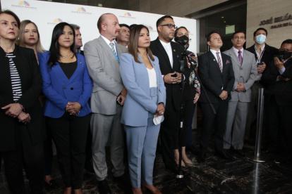 Asambleístas de la Bancada del Acuerdo Nacional, legisladores que representan al Ejecutivo en la Asamblea Nacional.