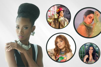 Nayelhi González. Pamela Sambrano, Mirella Cesa, Ceci Juno y Mayra Jaime.