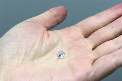 Imagen del diamante de 1,5 quilates usado en el estudio.