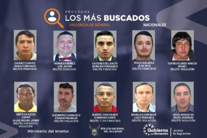 La Policía hizo pública la lista de los más buscados del país por casos de violencia de género e incluyó al teniente Germán Cáceres.