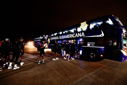 Independiente en su llegada a Córdova.