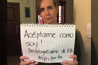 Fechas. En 2016, la ahora viceministra de Educación le pidió públicamente a su hijo que la desbloquee de la red social.